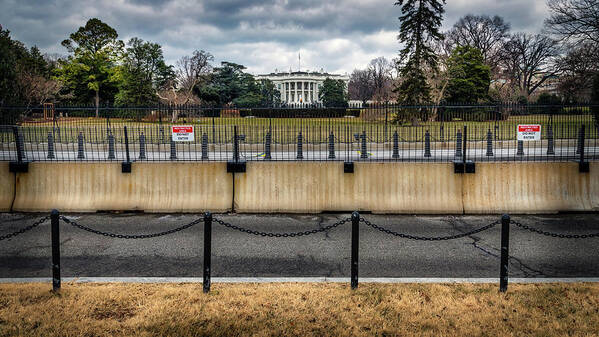 America Poster featuring the photograph White House Fence by Bill Chizek