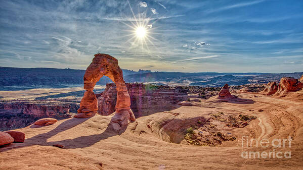 Delicate Arch Arches National Park Utah Poster featuring the photograph Delicate Arch Arches National Park Utah #2 by Dustin K Ryan