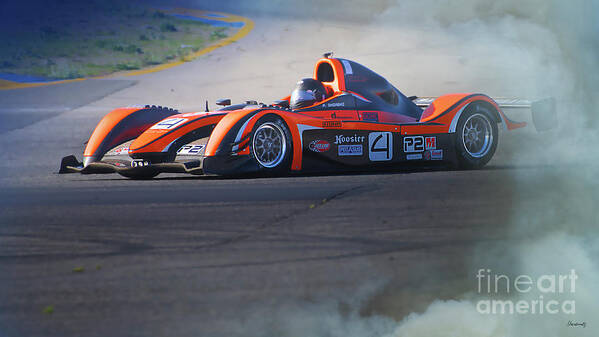 Scca P2 Prototype Race Car Poster featuring the photograph SCCA P2 Prototype Race Car #2 by Dave Koontz