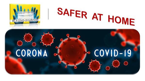 Covid-19 Poster featuring the mixed media Be a Coronavirus Survivor by Nancy Ayanna Wyatt