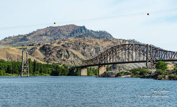 Beebe Bridges Over The Columbia Poster featuring the photograph Beebe Bridges over the Columbia by Tom Cochran