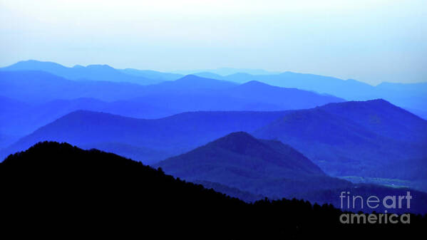 Scenic-blueridge-mountains-parkway Poster featuring the photograph Blueridge Mountains - Parkway View by Scott Cameron