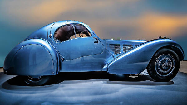 Bugatti Poster featuring the photograph Bugatti Type 57sc Atlantic 1936 by Chris Lord