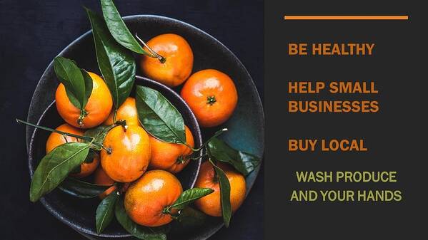 Buy Local Poster featuring the photograph Buy Local Produce by Nancy Ayanna Wyatt