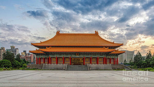 Chiang Poster featuring the photograph Chiang Kai-shek Memorial Hall by Traveler's Pics