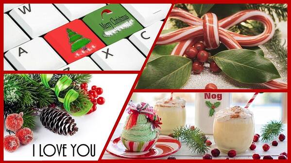 Love Poster featuring the photograph Christmas Sweets I Love You by Nancy Ayanna Wyatt