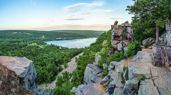 Devils Lake Poster featuring the photograph Devils Doorway by Brad Bellisle