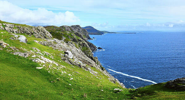 Ireland Rocks Series Poster featuring the photograph Donegal Coastline by Lexa Harpell