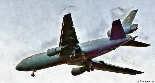 Kc-10 Poster featuring the mixed media Extender by Christopher Reed