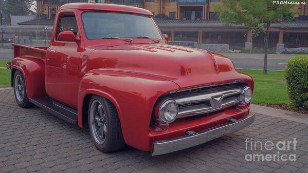 South Lake Tahoe Poster featuring the photograph Ford F100, second generation,1953-1956 by PROMedias US