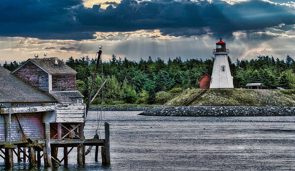 Campobello Island Poster featuring the photograph Friar's head lighthouse by Gary Shepard