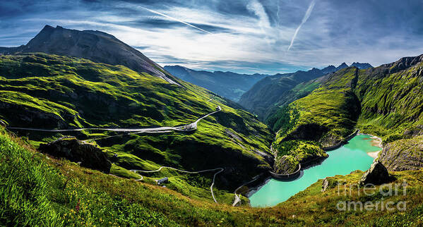 Alpine Poster featuring the photograph Grossglockner High Alpine Road In Austria by Andreas Berthold