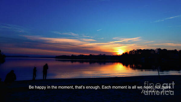 Inspirational Poster featuring the photograph Inspirational Sunset Message by Amy Dundon