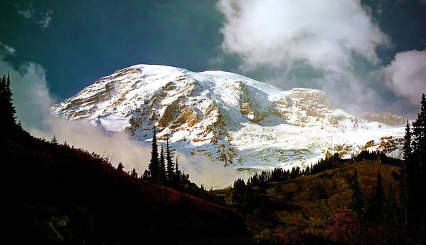 Mt Rainier Poster featuring the photograph Mount Rainier by Greg Reed