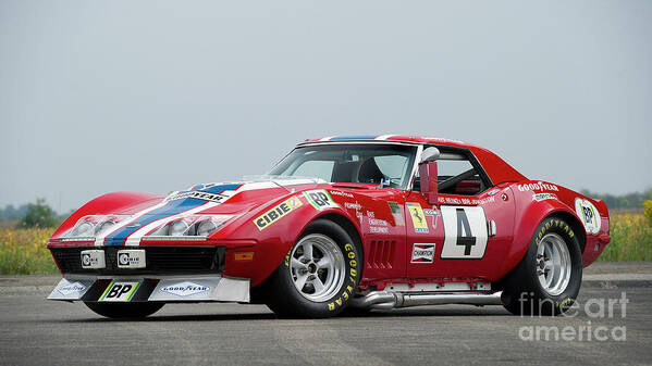Nascar Poster featuring the photograph Nascar Corvette by Action