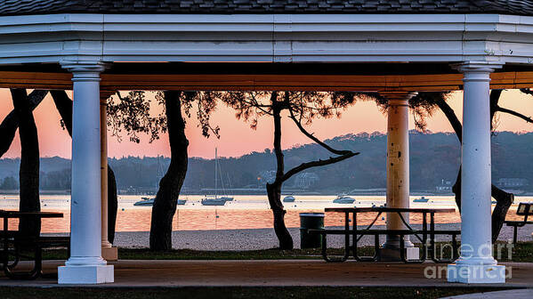 Water Poster featuring the photograph Oyster Bay Harbor at Dawn by Sean Mills
