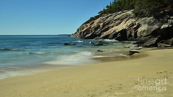 Acadia National Park Poster featuring the photograph Sand Beach # 1 by Steve Brown