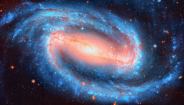 Astronomy Poster featuring the photograph Spiral Galaxy by Mango Art