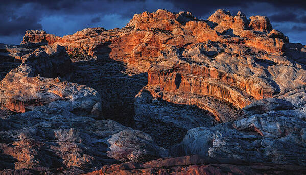 Dinosaur Poster featuring the photograph Split Mountain Sunset Closeup, Utah by Abbie Matthews