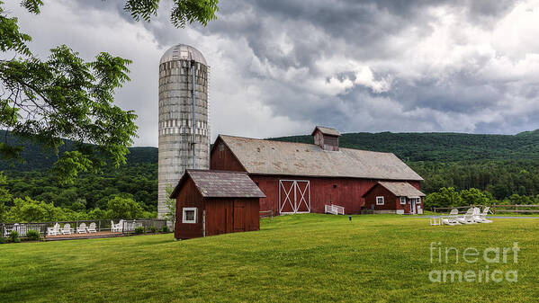 Vermont Poster featuring the photograph Summer at the Hill Farm Inn by New England Photography