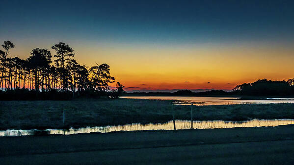 Island Poster featuring the photograph Sunrise at chincoteague Island by Louis Dallara