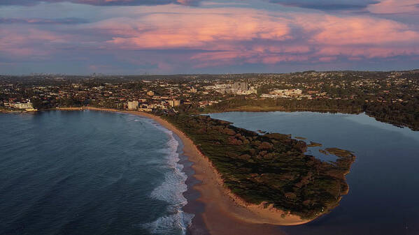 Sunrise Poster featuring the photograph Sunrise in Dee Why by Andre Petrov