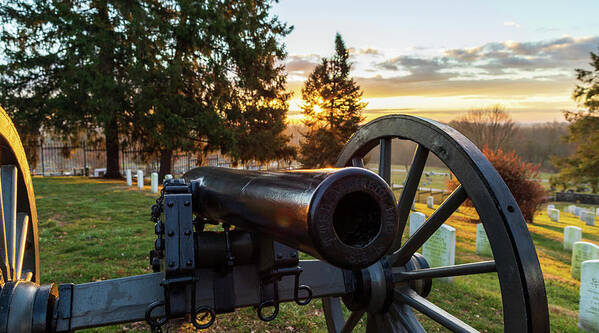Historic Places Poster featuring the photograph Sunrise in Gettysburg 2 by Amelia Pearn