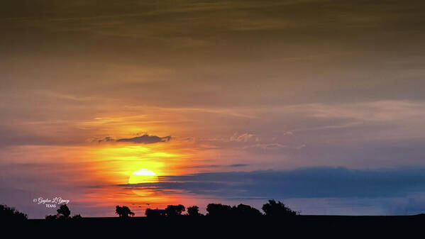 Sunrise Poster featuring the photograph Texas Sunrise by G Lamar Yancy