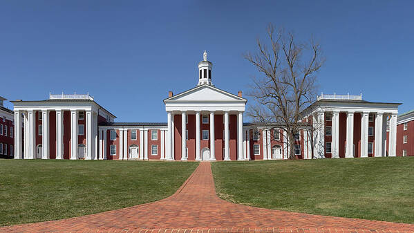 Washington And Lee University Poster featuring the photograph The Colonnade - Washington and Lee University by Susan Rissi Tregoning