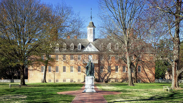 Wren Building Poster featuring the photograph The Wren Building - Williamsburg, Virginia by Susan Rissi Tregoning