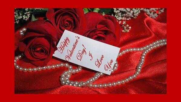 Valentine Poster featuring the photograph Valentine's Day Love by Nancy Ayanna Wyatt
