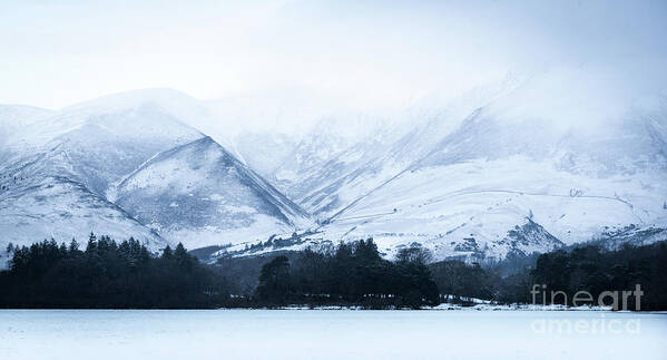 Lake District Poster featuring the photograph White Cold Mountains by Perry Rodriguez