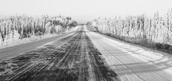 North America Poster featuring the photograph Alaska Highway 1 by Juergen Weiss