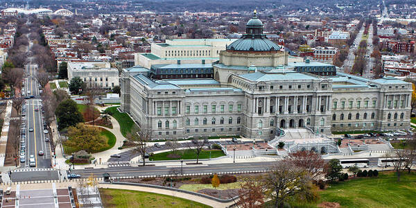 Library Of Congress Poster featuring the photograph Library of Congress #2 by Mitch Cat