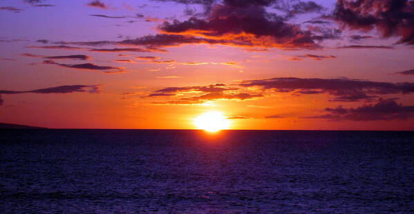 Hawaii Poster featuring the photograph Maui Sunset #2 by Phillip Garcia