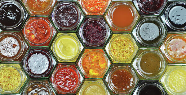 Chutney Poster featuring the photograph A Selection Of Cumbrian Preserves by Alan Spedding