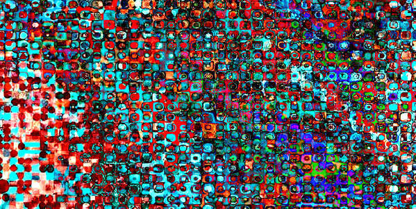 Abstract Poster featuring the digital art Apex Prensa Abstract by Mary Clanahan