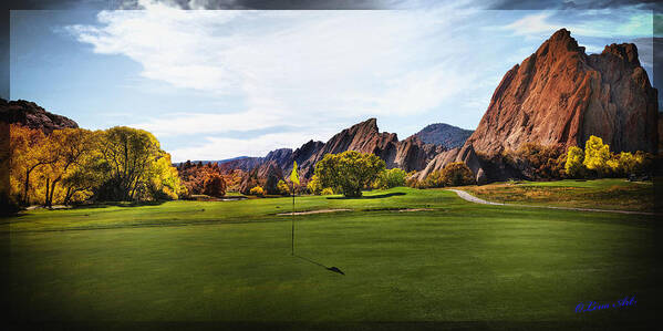  Club Poster featuring the photograph Arrowhead Golf Club 14th hole by OLena Art by Lena Owens - Vibrant DESIGN