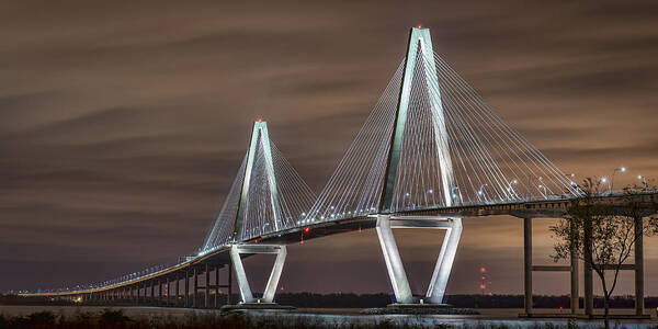 Charleston Poster featuring the photograph Arthur Ravenel Jr. Bridge by Brian Young