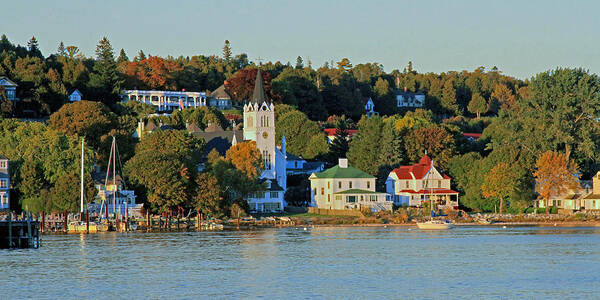 St. Annes Poster featuring the photograph Autumn on Mackinac Island by Jackson Pearson