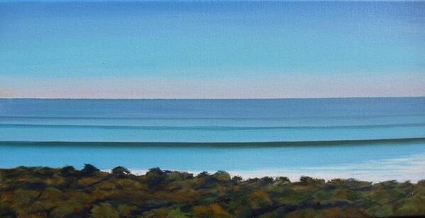 Surf Poster featuring the painting Central Coast Anticipation by Jeffrey Campbell