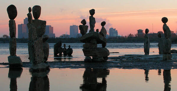 Pixels Poster featuring the photograph Ceprano Rock Arts. Ottawa River by Rob Huntley