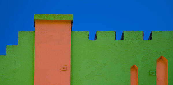 Building Poster featuring the photograph Crenellated Roof by David Smith