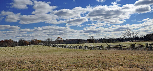 Gettysburg Poster featuring the photograph Gettysburg Battlefield - Pennsylvania by Brendan Reals