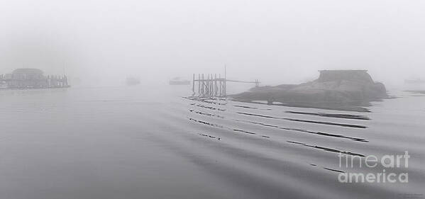 Fog Poster featuring the photograph Heavy Fog and Gentle Ripples by Marty Saccone
