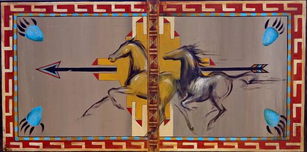 Horse Poster featuring the painting Heritage 1 by Dina Dargo