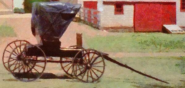 Canadian Poster featuring the painting Horseless Carriage by Jeffrey Kolker