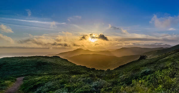 Sunset Poster featuring the photograph Last Light by Mike Ronnebeck