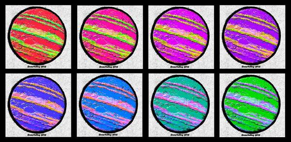 Rainbow Poster featuring the painting Many Colors of Jupiter by Bruce Nutting