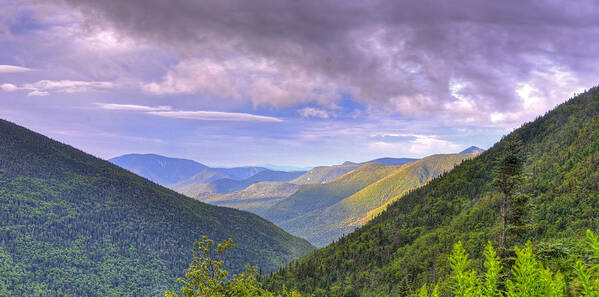 White Mountains Poster featuring the photograph Morning View from Galehead Hut by Ken Stampfer